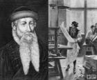 Johannes Gutenberg (1398-1468), modern Matbaa mucidi